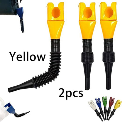 2pcs Universal Household Folding Buckle Funnel, Flexible Wide Mouth Draining Tool, Car Telescopic Hose Refueling Funnel for Automotive Transmission Fluid, Car Fuel, Oil Change