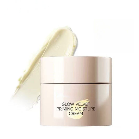 Glow Velvet Priming Moisture Cream - Pore Blurring and Makeup Gripping Primer, Hydrate and Lock Makeup All Day, Korean Skin Care for All Skin