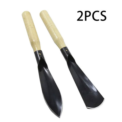 2 Counts Garden Shovel Garden Pointed with Pointed Tip and Flat Tip