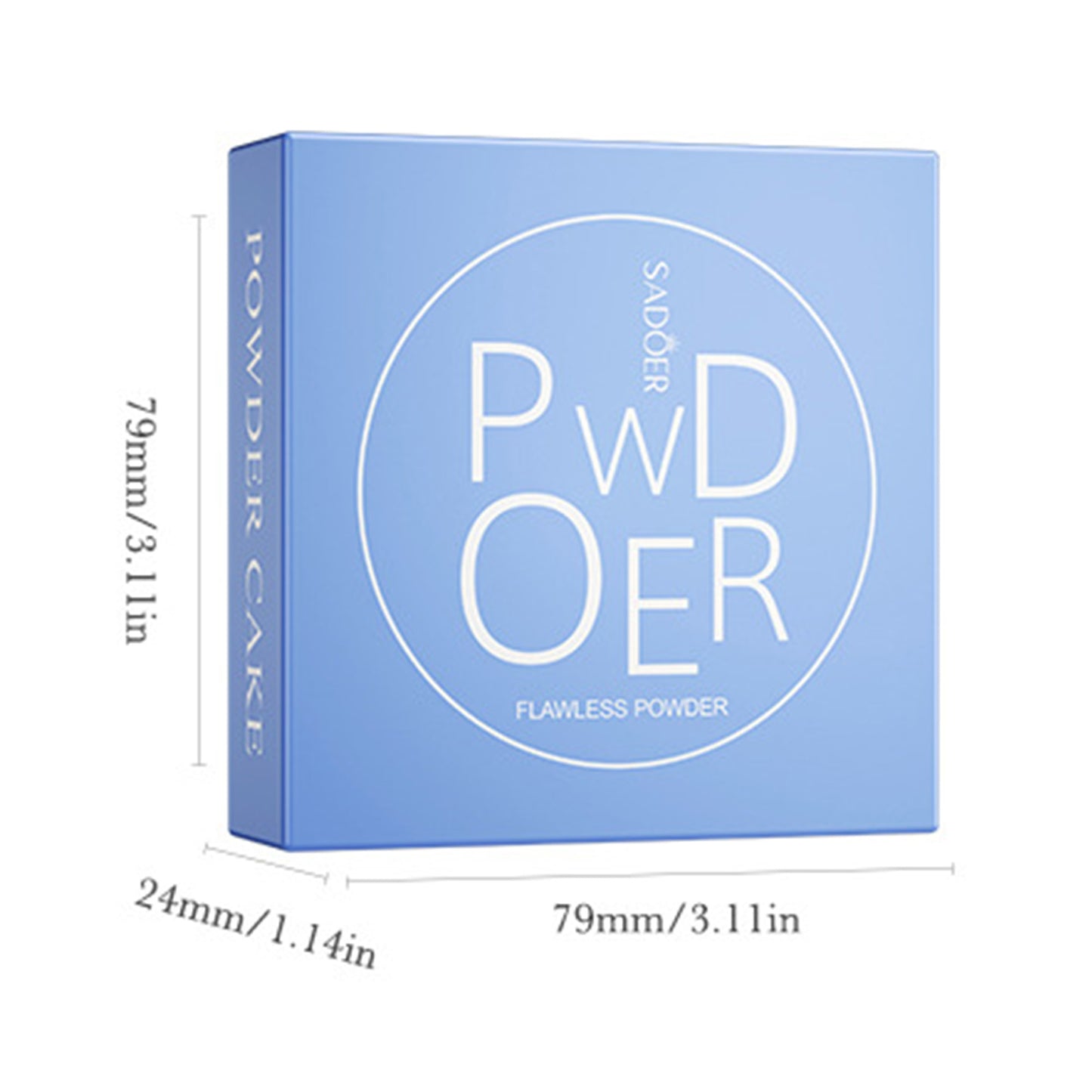 2PCS Oil Control Pressed Powder, Matte Smooth Face Setting Powder