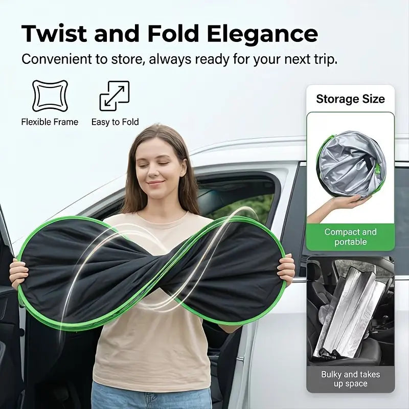 2026 New Portable Heat-Insulating Vehicle Sunshade