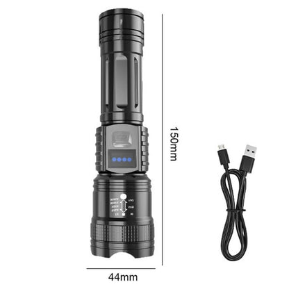 Super Strong Light Zoomable Flashlight, Rechargeable LED Flashlight