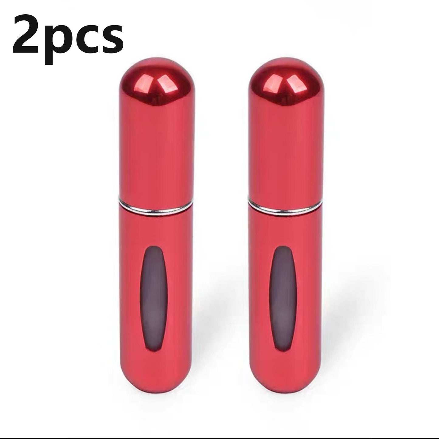 2Pcs Spray Bottle 5ml Perfume Atomizer Portable Liquid Container for Cosmetics Traveling Mini Aluminum Spray