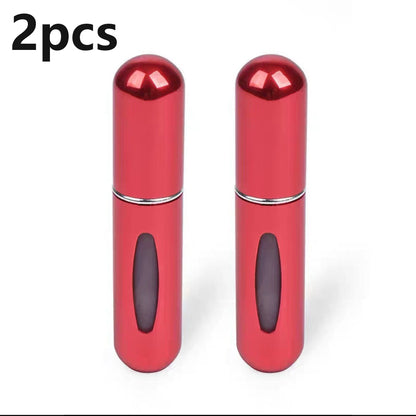 2Pcs Spray Bottle 5ml Perfume Atomizer Portable Liquid Container for Cosmetics Traveling Mini Aluminum Spray