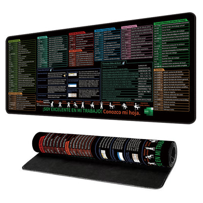 PC Office Spreadsheet Keyboard Mat