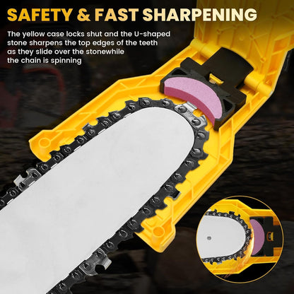 Electric Chainsaw Teeth Sharpener, Portable Fast Grinding Tool