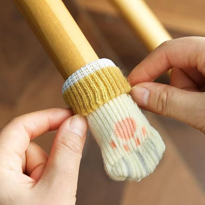 4PCS Double Layer Thickening Furniture Leg Socks
