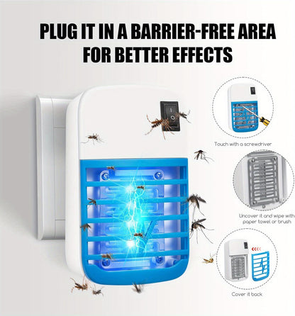 2-Pack Plug-In Blue Light Electronic Bug Zapper