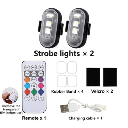 Multi-Use Wireless Strobe Safety Lights with Remote