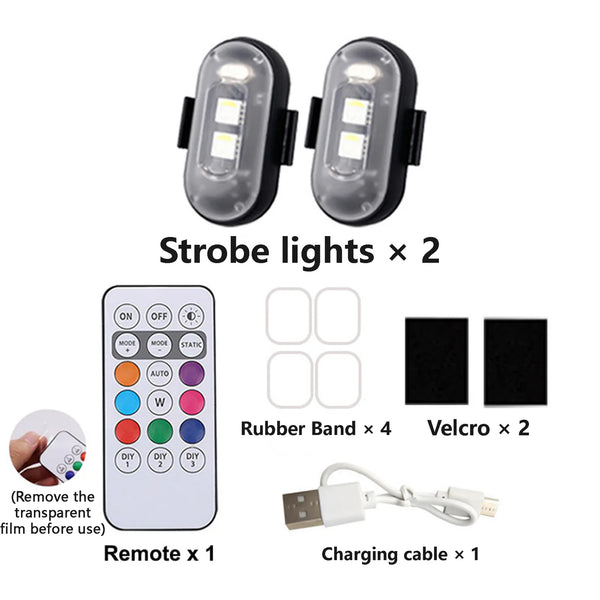 Multi-Use Wireless Strobe Safety Lights with Remote