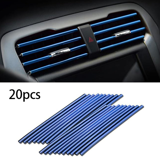 20 Pcs Car Air Vent Trim Strips for Vent Outlet