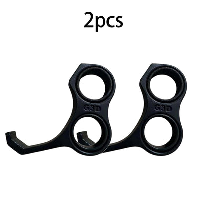 2pcs Ergonomic Finger Stand Phone Holder, Pinky/Ring Finger Grip Strap