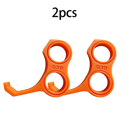 2pcs Ergonomic Finger Stand Phone Holder, Pinky/Ring Finger Grip Strap