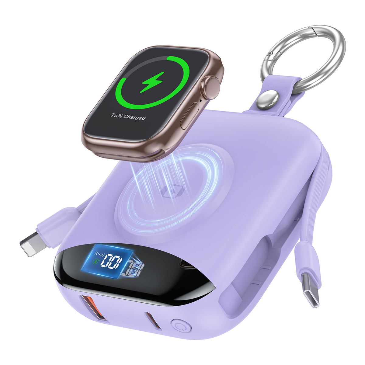 10000mAh Compact 3-in-1 Portable Power Bank