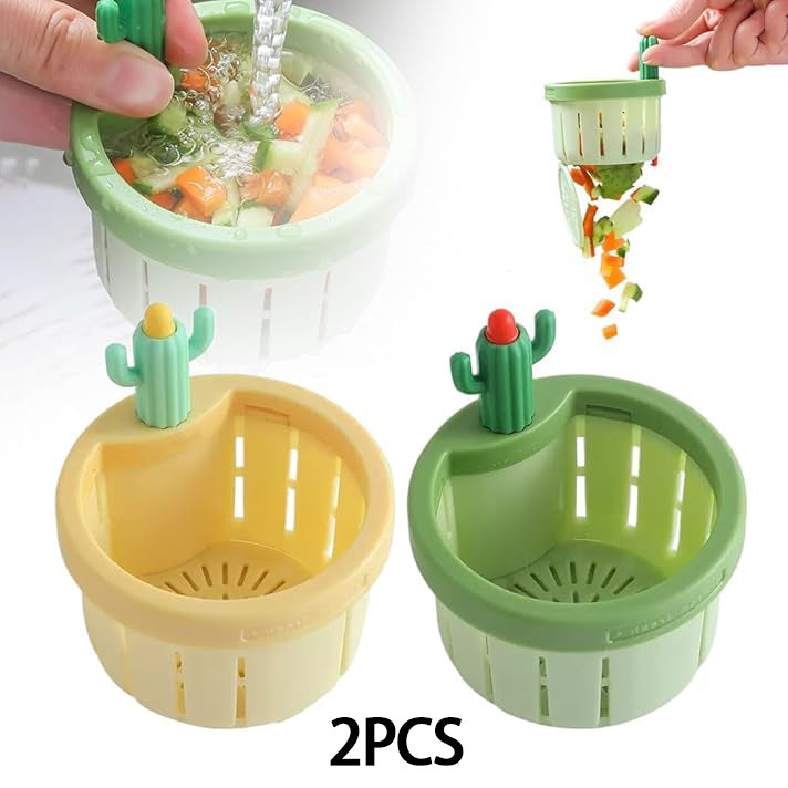 2PCS Cactus Kitchen Sink Drain Strainer