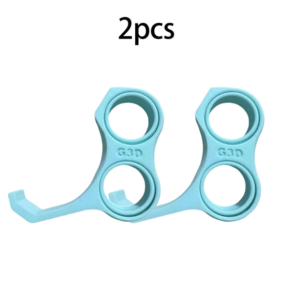 2pcs Ergonomic Finger Stand Phone Holder, Pinky/Ring Finger Grip Strap
