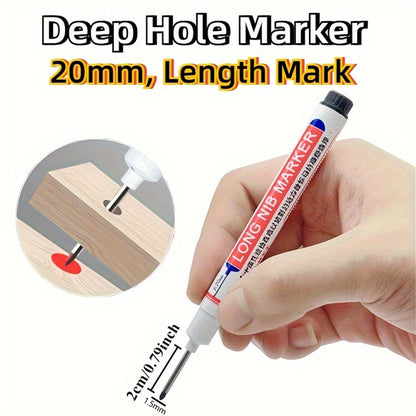 10Pcs 20mm Long Head Quick-Dry Waterproof Permanent Markers