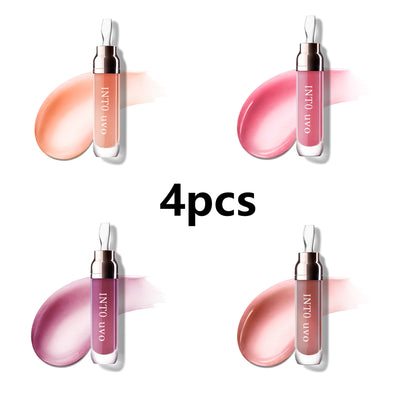 4Pcs/set Brightening Lip Serum, Hydrating & Plumping Tinted Lip Gloss