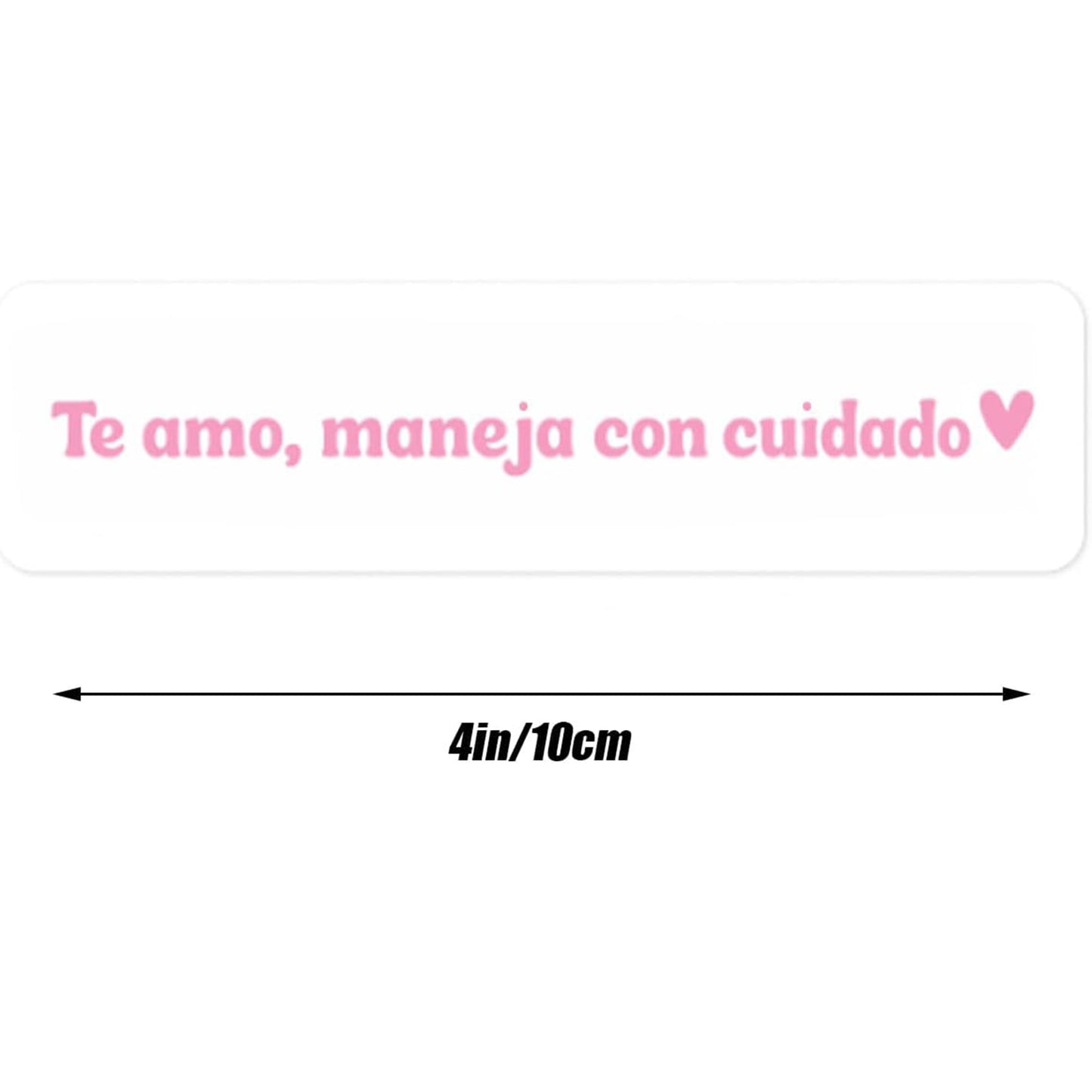 5pcs Te amo maneja con cuidado Rear View Mirror Sticker
