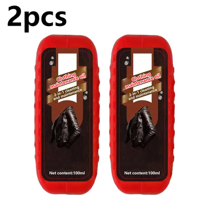 2Pcs 2-in-1 All-Purpose Leather Restorer, with Safe and Easy to Use, Shoe Cleaning Care Solution