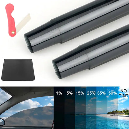 Uncut Roll Window Tint Film 1% 5% 15% 20% 35% 50% 70% VLT 20" x 10ft Feet Car Home Office Glass