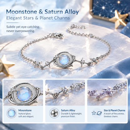 Women's Elegant Silver Celestial Bracelet