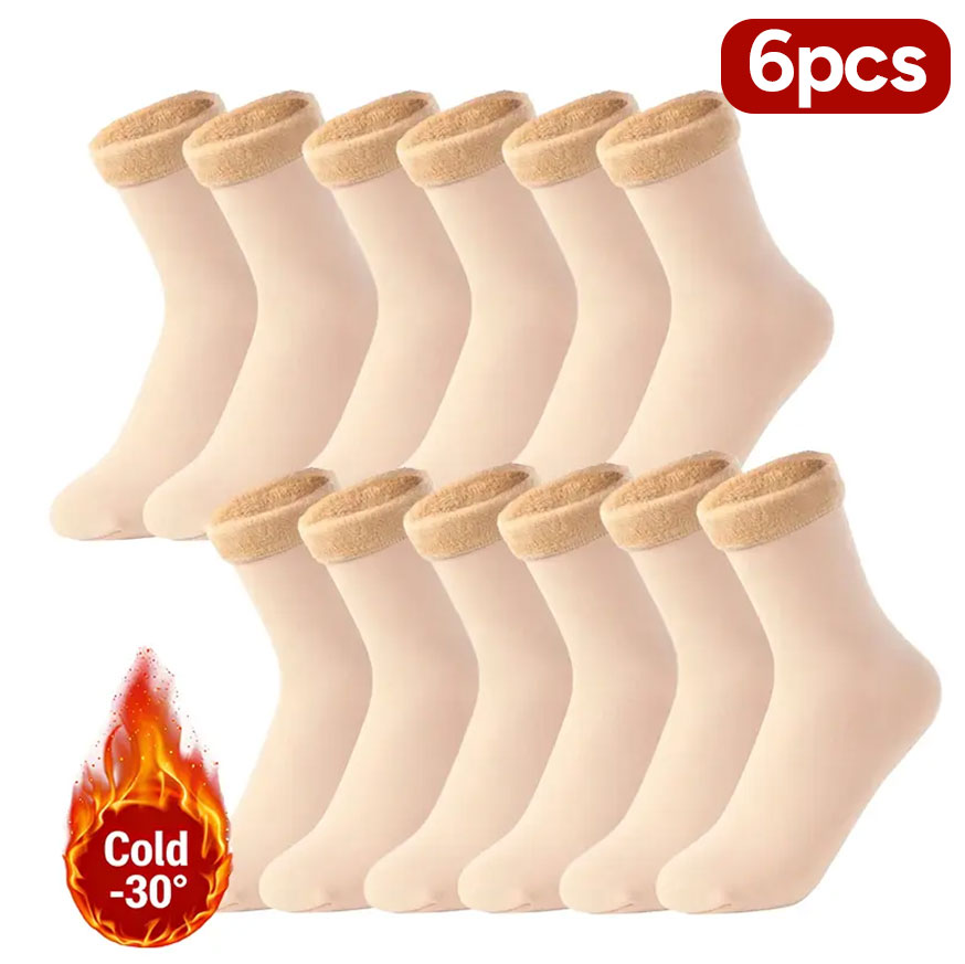 Thickened Fleece-Lined Quick-Heating Thermal Socks
