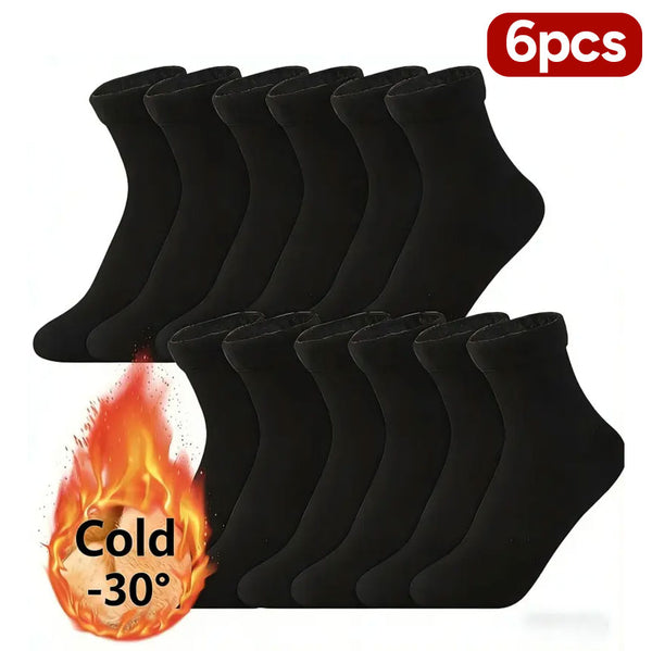 Thickened Fleece-Lined Quick-Heating Thermal Socks