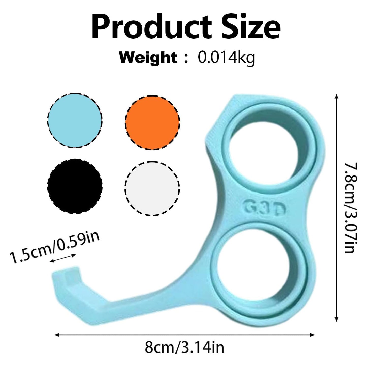 2pcs Ergonomic Finger Stand Phone Holder, Pinky/Ring Finger Grip Strap