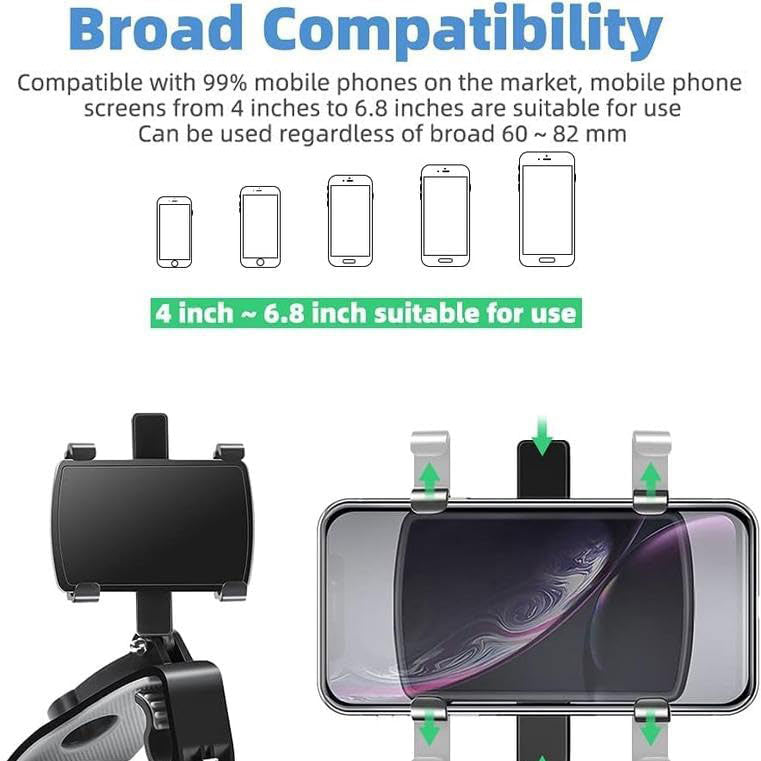 360-Degree Rotation Dashboard Car Phone Holder Suitable for 4-6.5 inch Phones