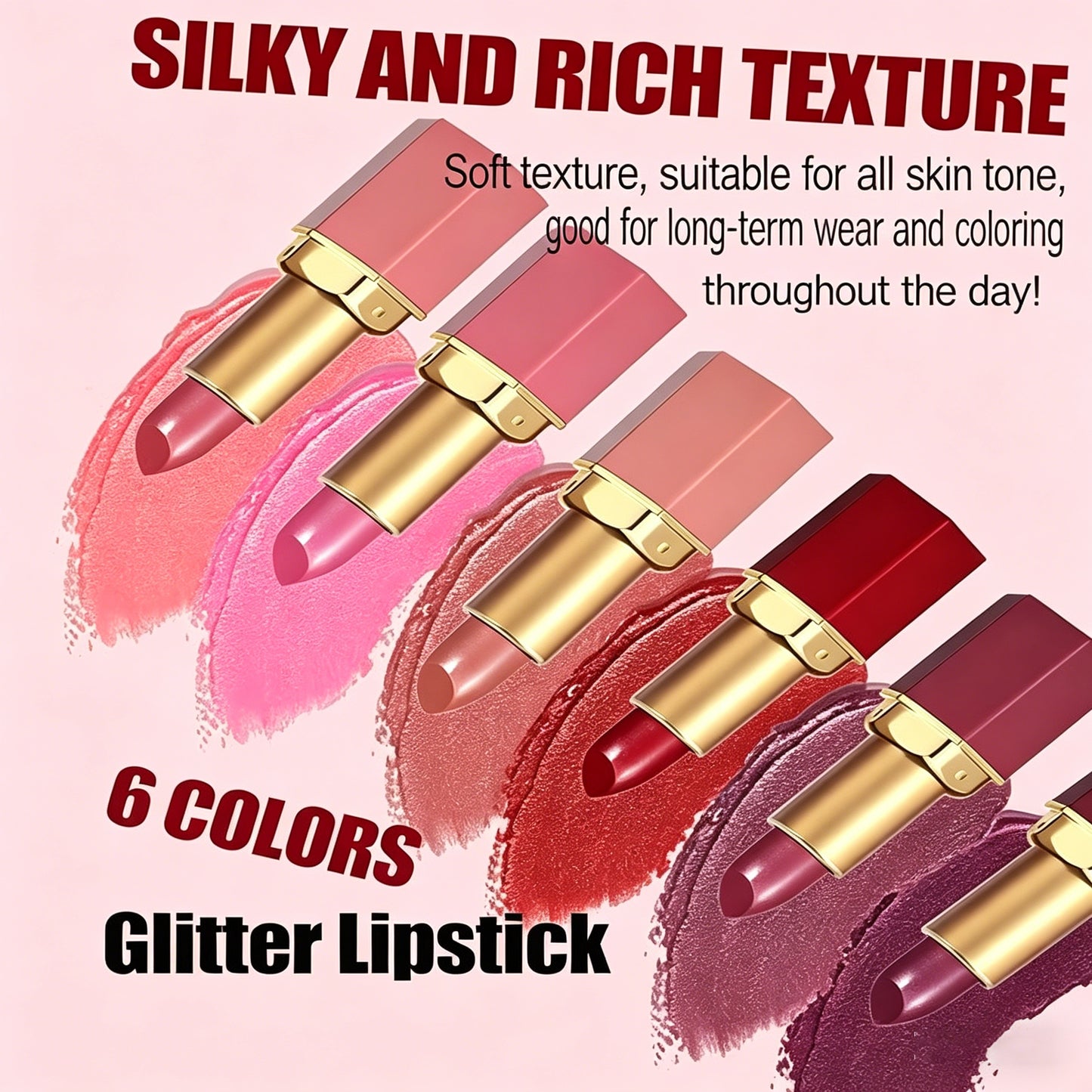 6-Piece Long-Lasting Matte Lipstick Set