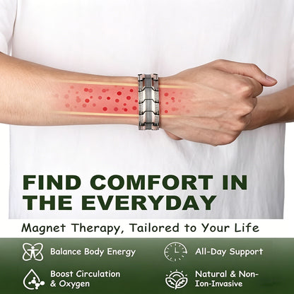 Copper Magnetic Therapy Bracelet for Men 3X Strength with Powerful 3800 Gauss Magnets