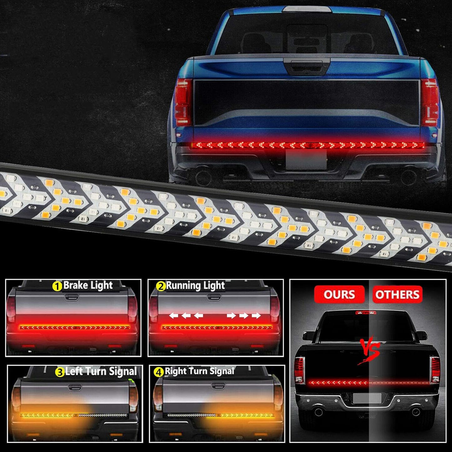 60 Inch Arrow LED Tailgate Running Light Kit