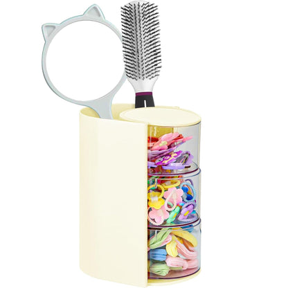 Hair Accessories Organizer with Hair Brush Holder