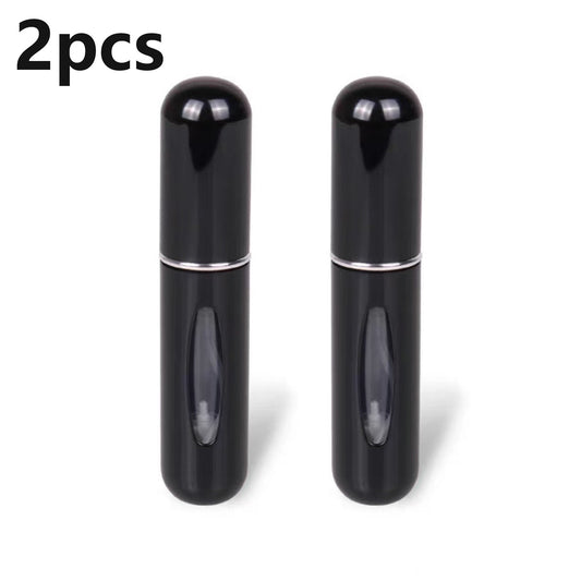 2Pcs Spray Bottle 5ml Perfume Atomizer Portable Liquid Container for Cosmetics Traveling Mini Aluminum Spray