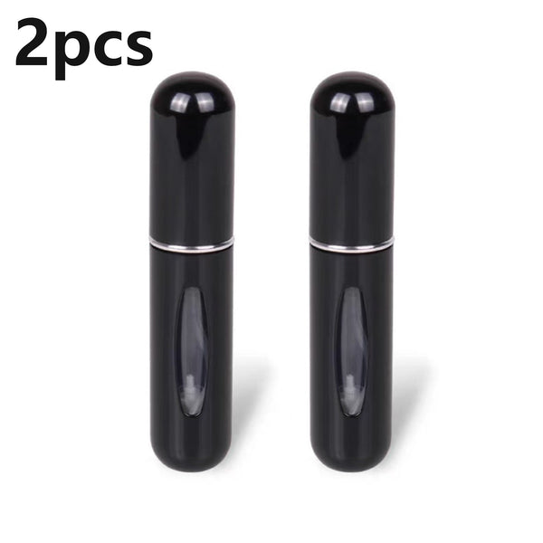 2Pcs Spray Bottle 5ml Perfume Atomizer Portable Liquid Container for Cosmetics Traveling Mini Aluminum Spray