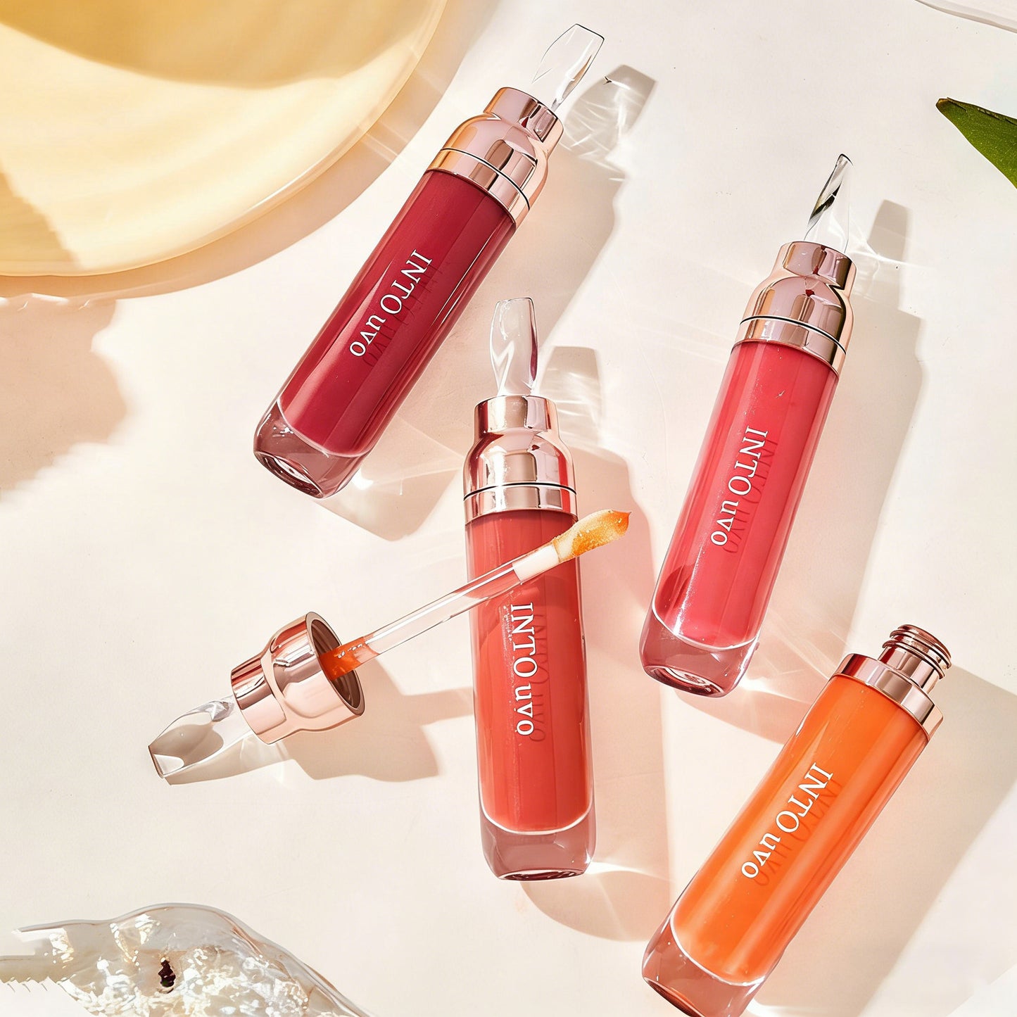 4Pcs/set Brightening Lip Serum, Hydrating & Plumping Tinted Lip Gloss