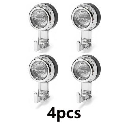 4Pcs Heavy Duty Suction Cup Hooks,Suction Cup Hooks for Shower