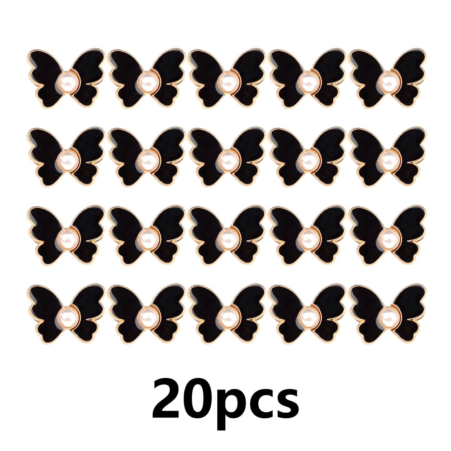 20Pcs Pant Waist Tightener, Detachable Butterfly Clips Jean Buttons