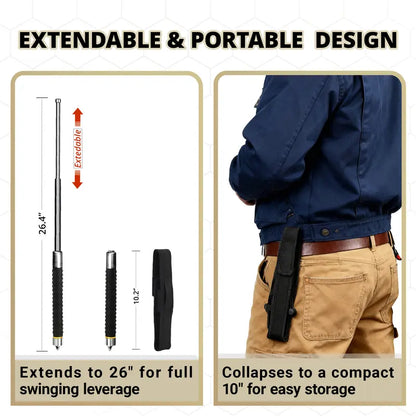 Telescopic Hiking Poles, Heavy-Duty Collapsible Trekking Poles for Long-Distance Hiking