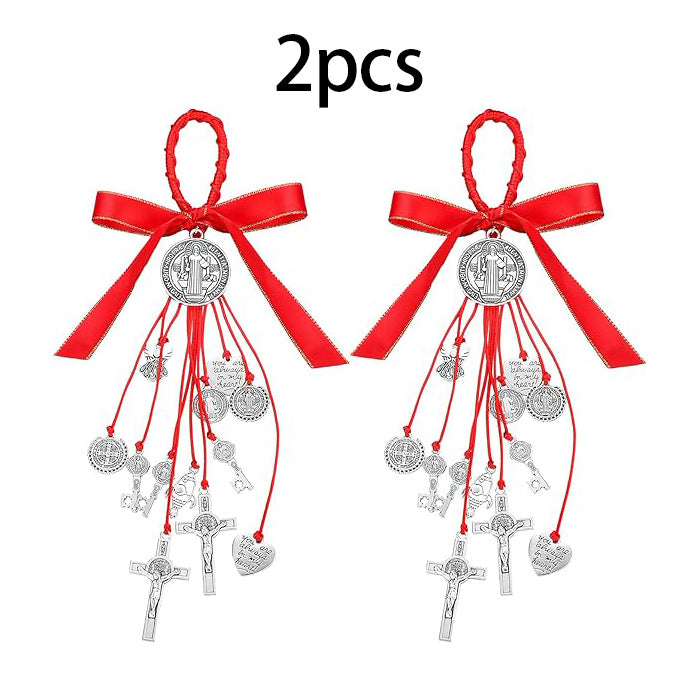2 Pcs Saint Benedict Medal Protection from Evil Blessing Charm