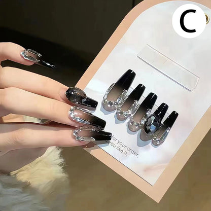 Press on Nails - Reusable False Nails for Women Girls Daily Wear Manicure