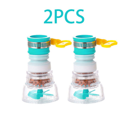 2PCS 360° Rotating Telescopic Faucet Water Filter