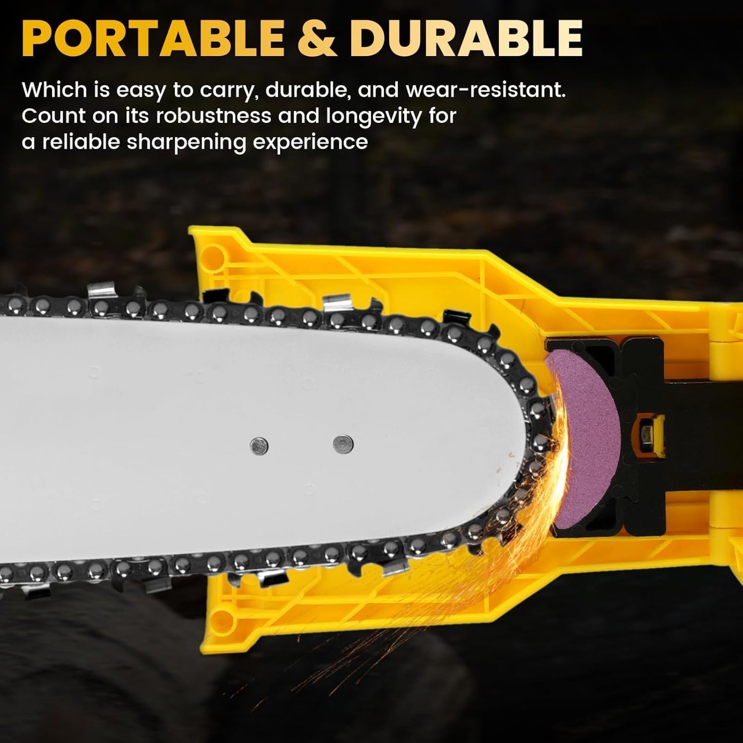 Electric Chainsaw Teeth Sharpener, Portable Fast Grinding Tool