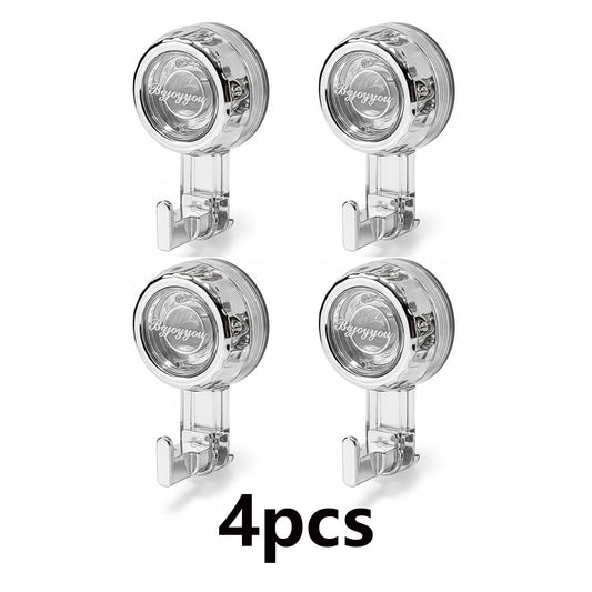 4Pcs Heavy Duty Suction Cup Hooks,Suction Cup Hooks for Shower