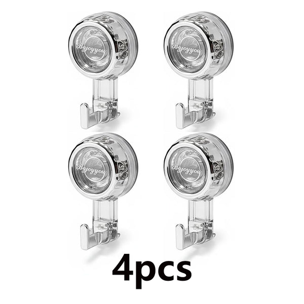 4Pcs Heavy Duty Suction Cup Hooks,Suction Cup Hooks for Shower