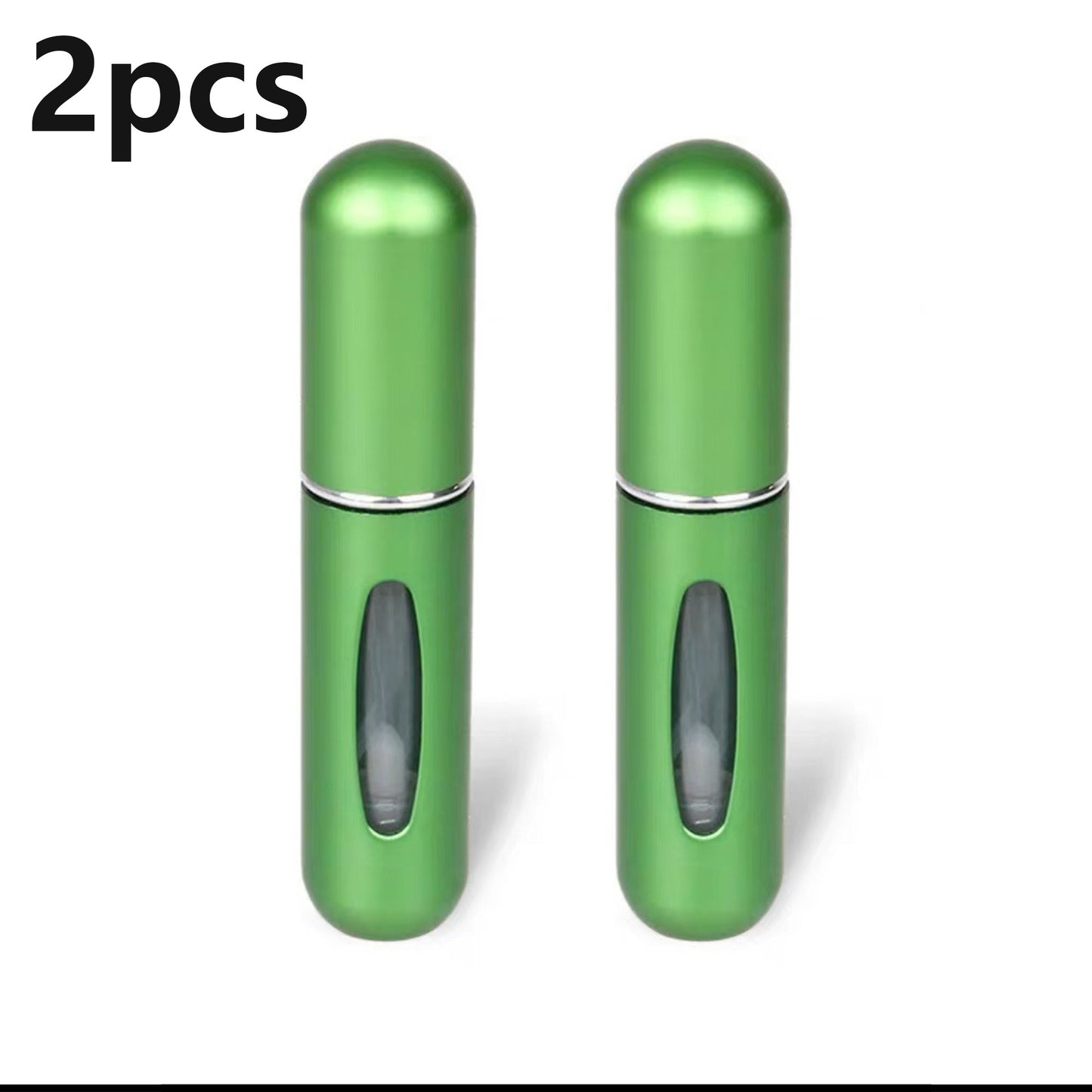 2Pcs Spray Bottle 5ml Perfume Atomizer Portable Liquid Container for Cosmetics Traveling Mini Aluminum Spray