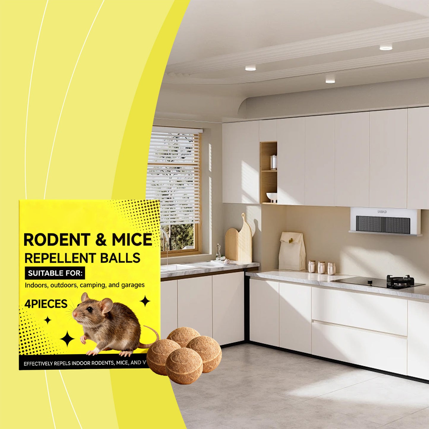 Rodent & Mice Repellent 4 PCS Longer Lasting Scent