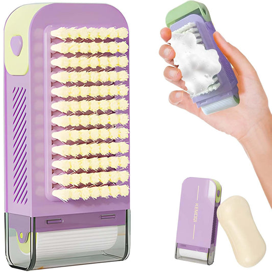 Multi-Functional 3-in-1 Foaming Soap Box with Roller & Scrub