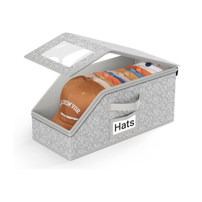 Stackable Baseball Cap organizer, Holds Up to 12 Hats, A Wardrobe Hat Organizer
